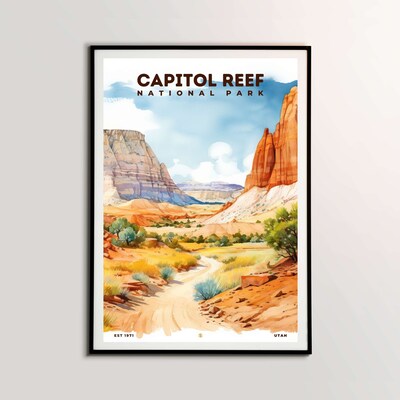 Capitol Reef National Park Poster, Travel Art, Office Poster, Home Decor | S8 - image1